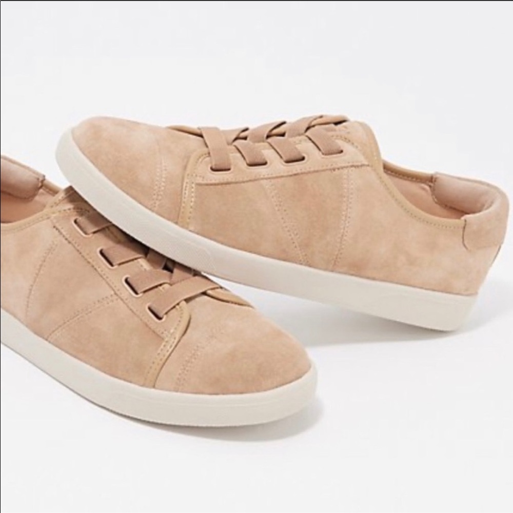 Vionic Jean Suede Sneakers Slip On Tan Size 6.5 NWT
